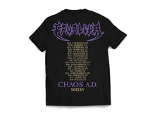 Load image into Gallery viewer, Cavalera - Chaos A.D. 2025 Tour Date Shirt