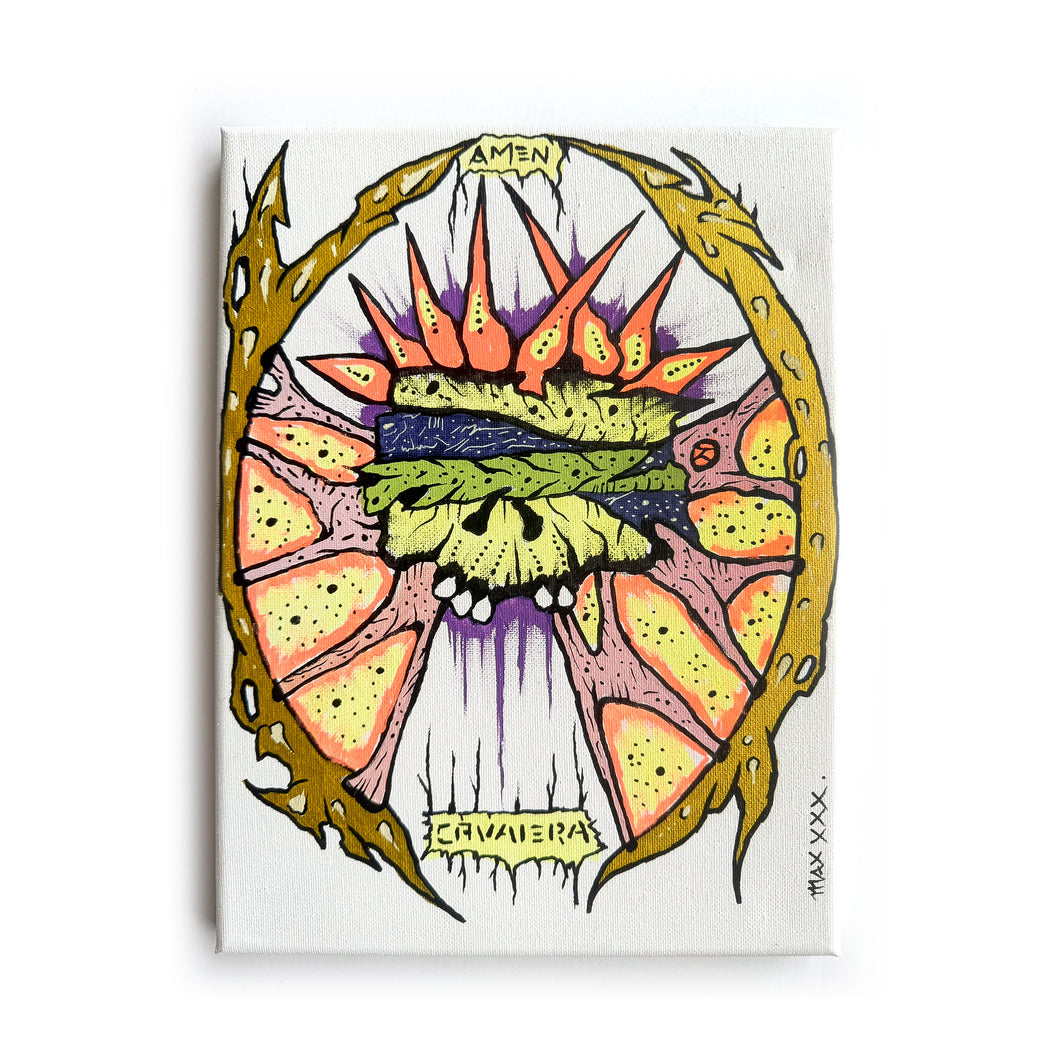 Max Cavalera Art - Amen Canvas (12