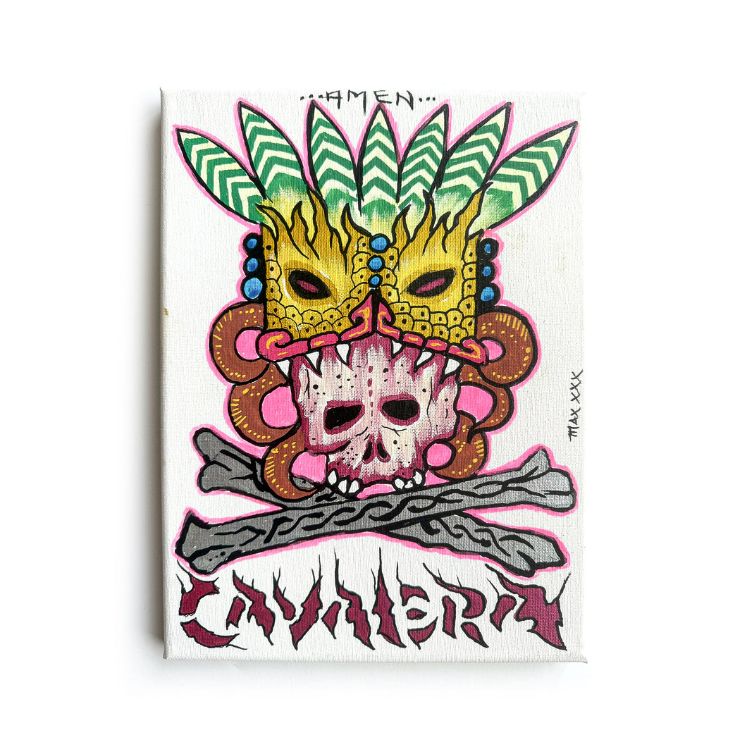 Max Cavalera Art - Amen Canvas (12