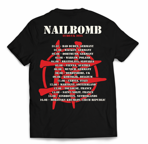 Nailbomb - Euro/UK Tour Date Shirt (2025)