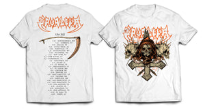 Beneath Arise - 2022 US Tour Date Shirt (White)