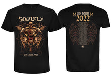 Load image into Gallery viewer, Soulfly - 2022 Tour Date Shirt