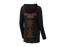 Load image into Gallery viewer, Beneath Arise - Girly Hooded Track List Long Sleeve