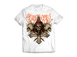 Beneath Arise - 2022 US Tour Date Shirt (White)