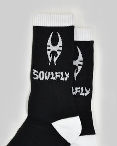 Soulfly Black and White Socks